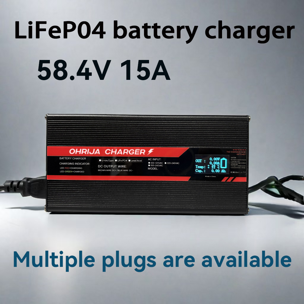 OHRIJA 58.4V 15A Мощное быстро – обзор и цена 84V 20A Smart Charger